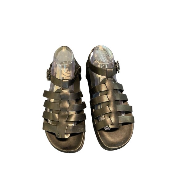 Sam & Libby Women's Black Size 9.5 Chunky Abigail Fisherman Footbed Sandal - Picture 3 of 16